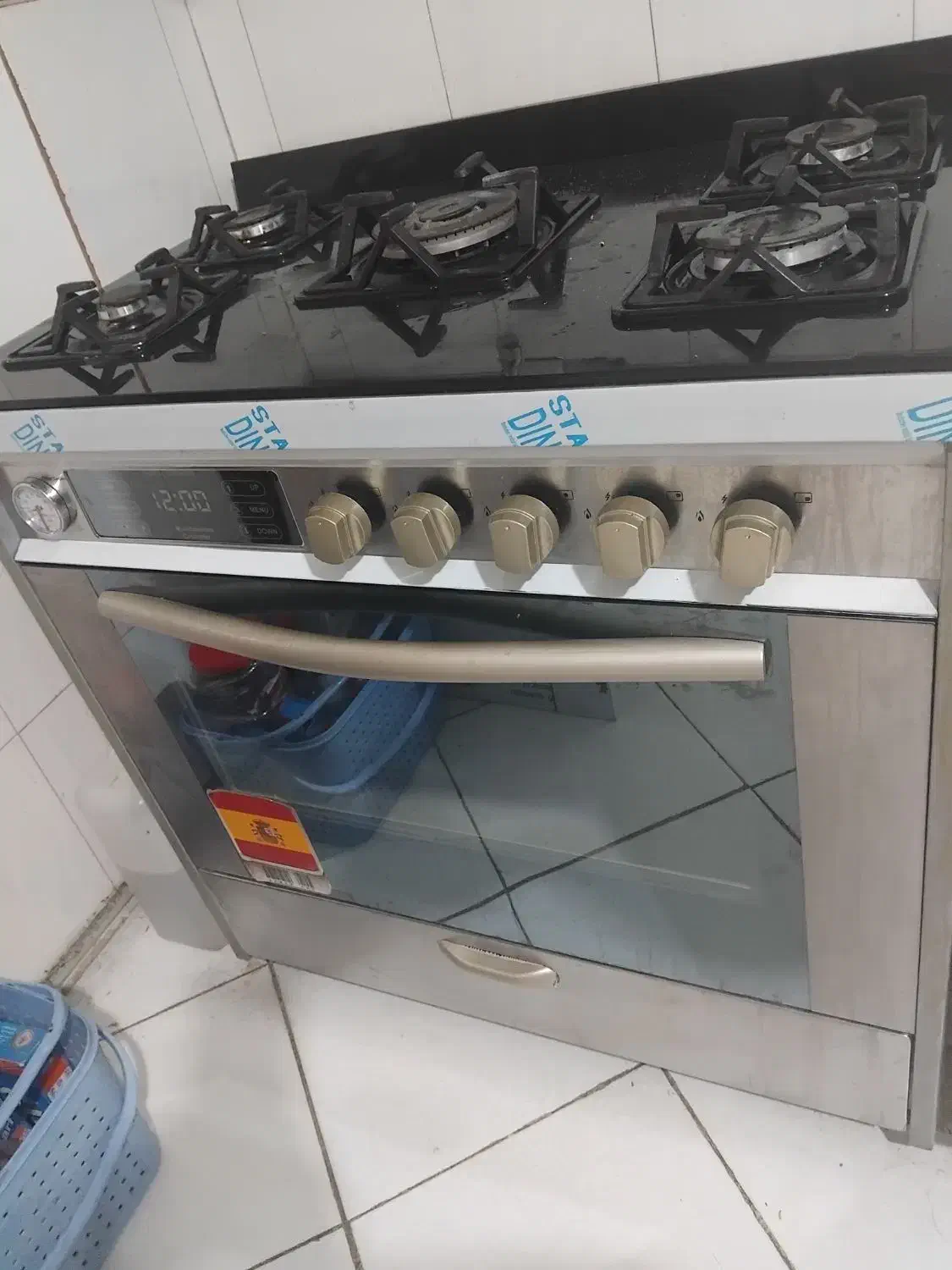 گاز ۵شعله طرح فر|اجاق گاز و لوازم برقی پخت‌وپز|شهریار, شهرک عباس پور|دیوار