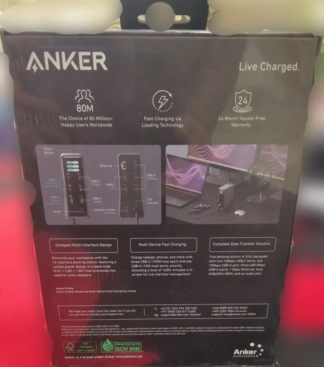 داک شارژ و هاب حرفه‌ای انکر Anker Prime ۱۴|لوازم جانبی موبایل و تبلت|بستک, |دیوار