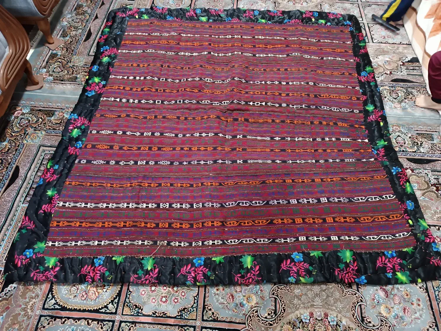 جاجیم کرمانجی قدیمی درجه1|گلیم، جاجیم، گبه|مشهد, شهید مطهری|دیوار