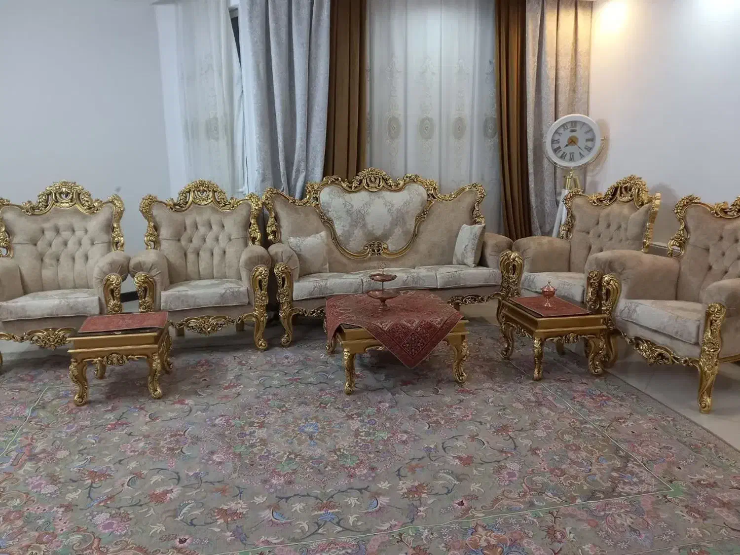 مبل و میز ناهار خوری در حد نو|مبلمان خانگی و میز عسلی|یزد, |دیوار