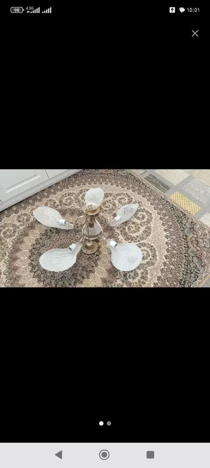 لوستر و اتو|لوستر و چراغ آویز|تربت‌حیدریه, کاشانی|دیوار