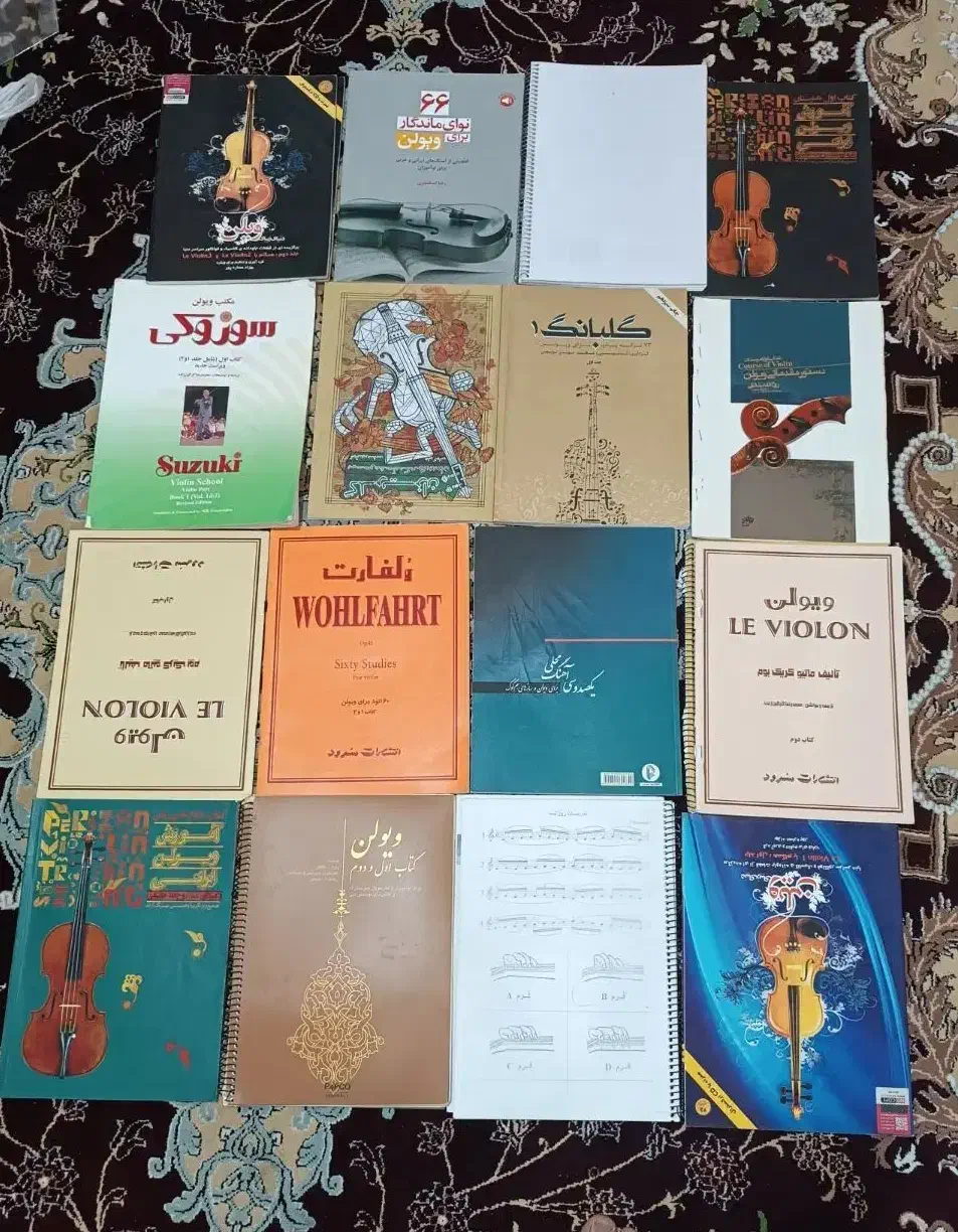 نگهدارنده ویالون با کتاب|ویولن|شیراز, شهرک برق|دیوار