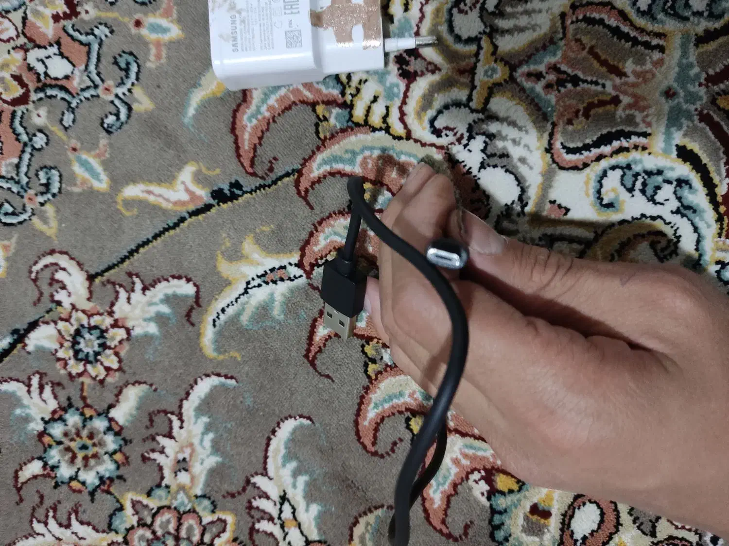 کله شارژ سامسونگ و دو عدد سیم شارژ|لوازم جانبی موبایل و تبلت|کرمانشاه, |دیوار