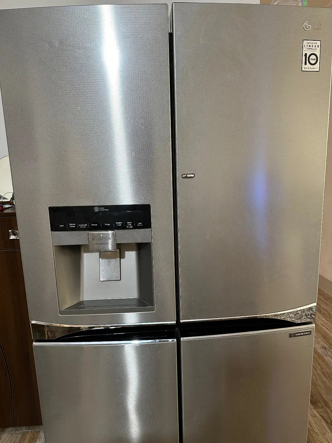 یخچال ۴ درب ال جی اصل کره|یخچال و فریزر|بندر کنگان, |دیوار