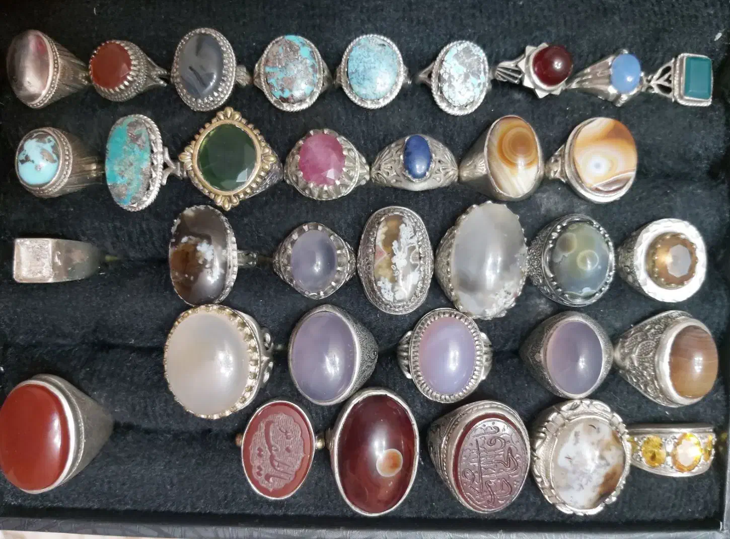 انگشترهای نقره عیار ۹۲۵|جواهرات|کرمانشاه, |دیوار