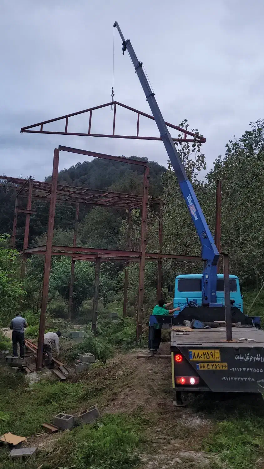 جرثقیل دکل بلند|خدمات حمل و نقل|رشت, جانبازان|دیوار