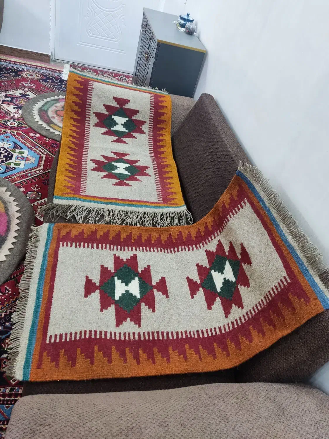 گلیم های پشمی ۶۰در۱۰۰ تکی ۵۰۰|گلیم، جاجیم، گبه|یاسوج, |دیوار