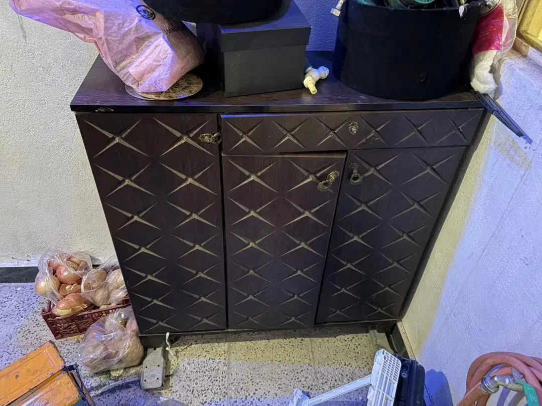 جا کفشی چوبی طرح دار|جاکفشی، کمد، دراور|پرند, فاز ۴|دیوار