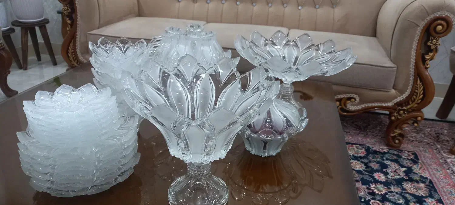 ست پذیرایی بلور|ظروف سرو و پذیرایی|امیدیه, |دیوار