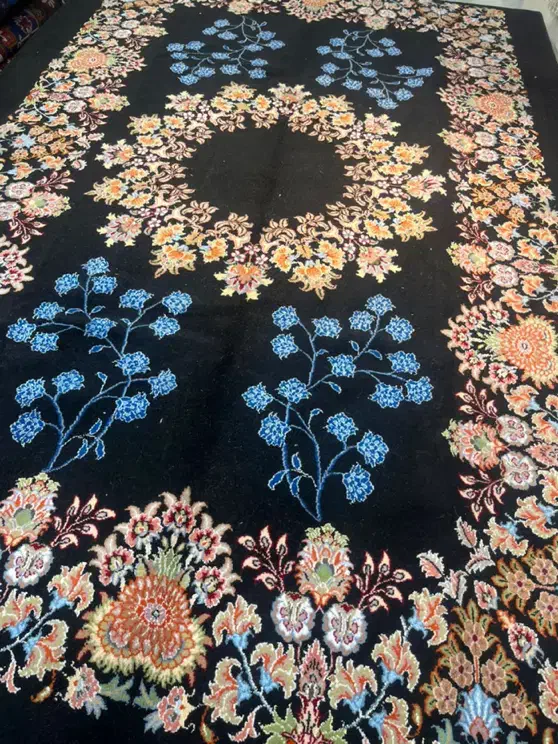 فرش ۶ متری جفت بافت نیشابور اکبند طرح قم|فرش|تهران, باغ فیض|دیوار