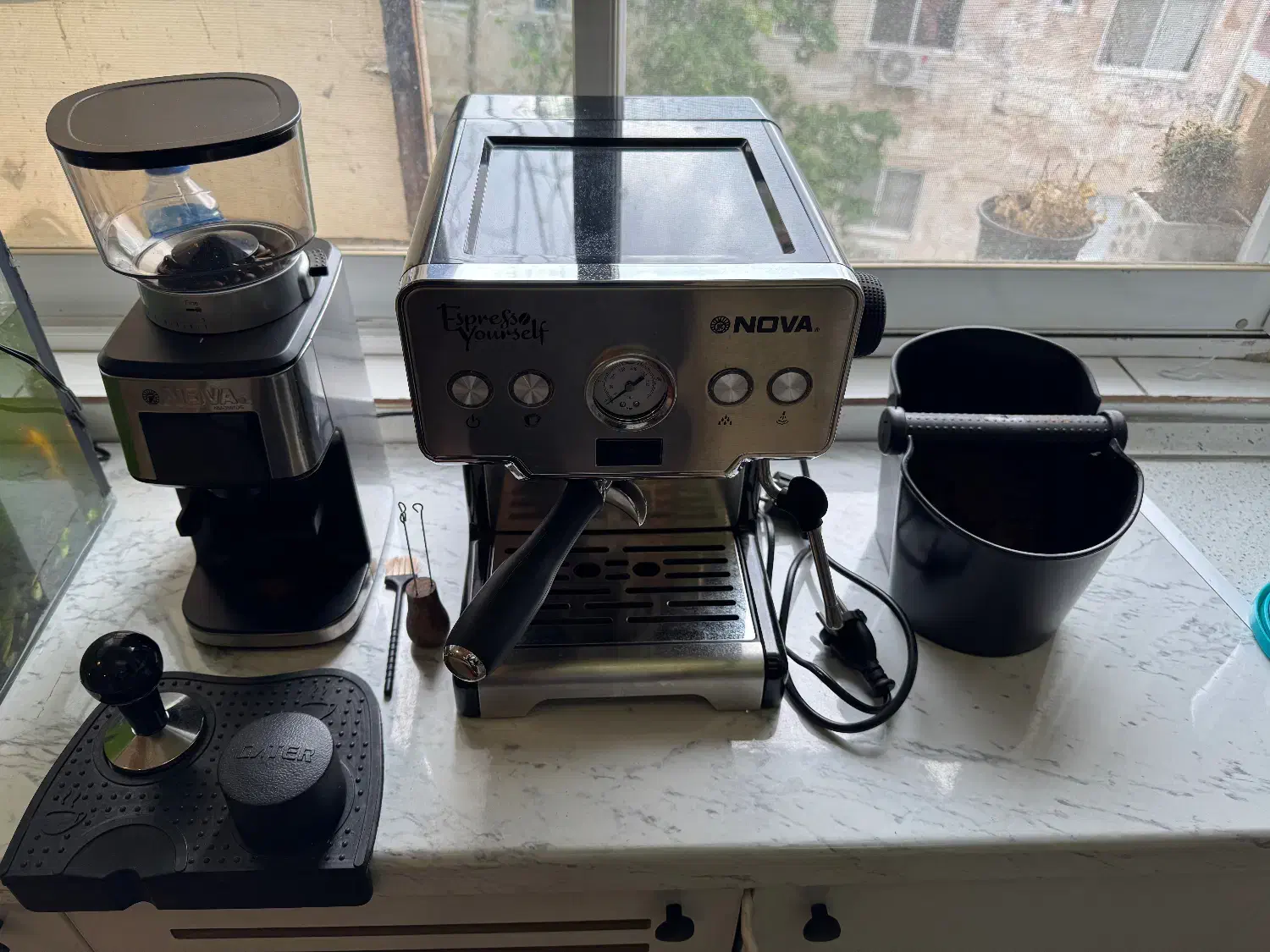 اسپرسوساز نوا ۱۲۸ و آسیاب نوا ۳۶۶۱|سماور، چای‌ساز، قهوه‌ساز|رشت, دیانتی|دیوار