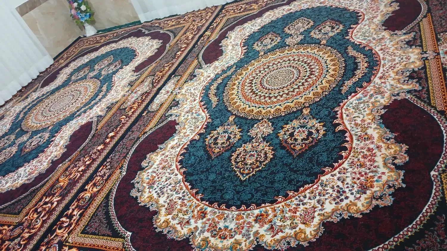 دو عدد قالی ۳ در۴ درحد نو|فرش|بجنورد, |دیوار