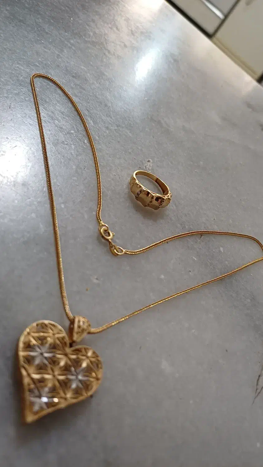 طلا بدونه کارکرده زنجیر و پلاک و انگشتر|جواهرات|بوکان, |دیوار