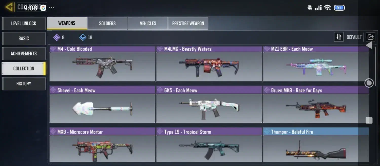 اکانت کالاف دیوتی موبایل لول ۴۲|کنسول، بازی ویدئویی و آنلاین|کرج, کوی کارمندان شمالی|دیوار