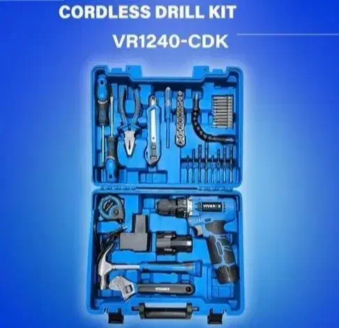 کیت 40 پارچه دریل شارژی ویوارکس (12 ماه گارانتی)|ابزارآلات|شاهین‌شهر, شهرک پردیس|دیوار