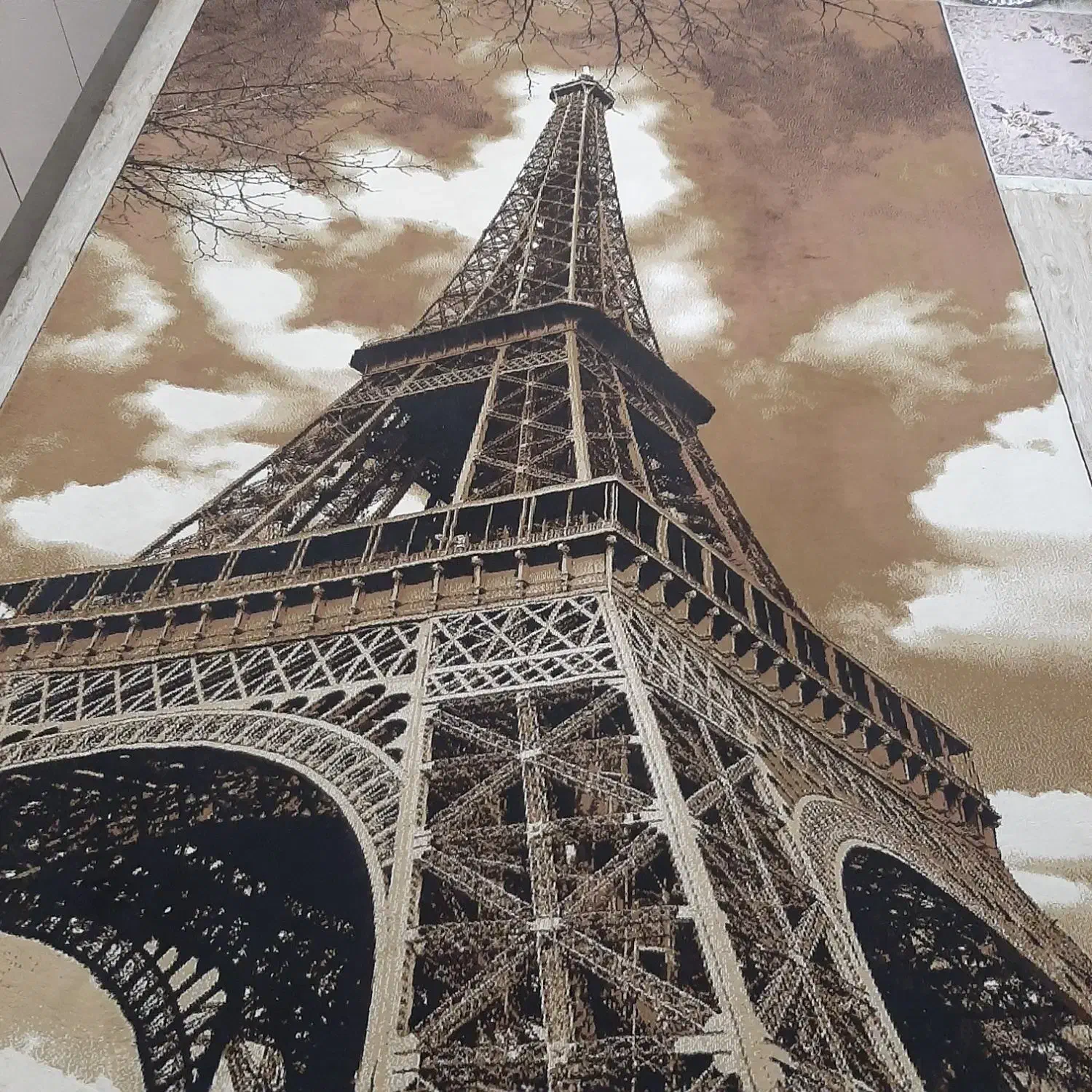 فرش سه بعدی ایفل|فرش|پارس‌آباد, |دیوار