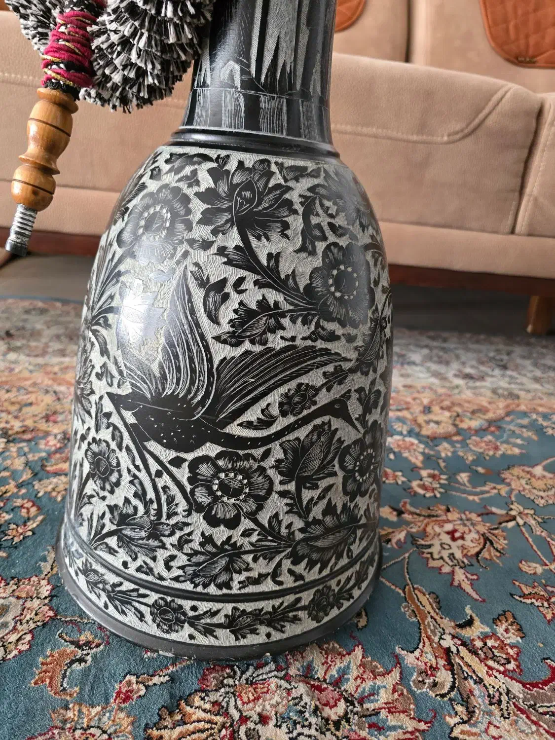 قلیون سنگی قلم تراش،ویترین سنتی نو|صنایع دستی و سایر لوازم تزئینی|نجفآباد, منتظری شمالی|دیوار