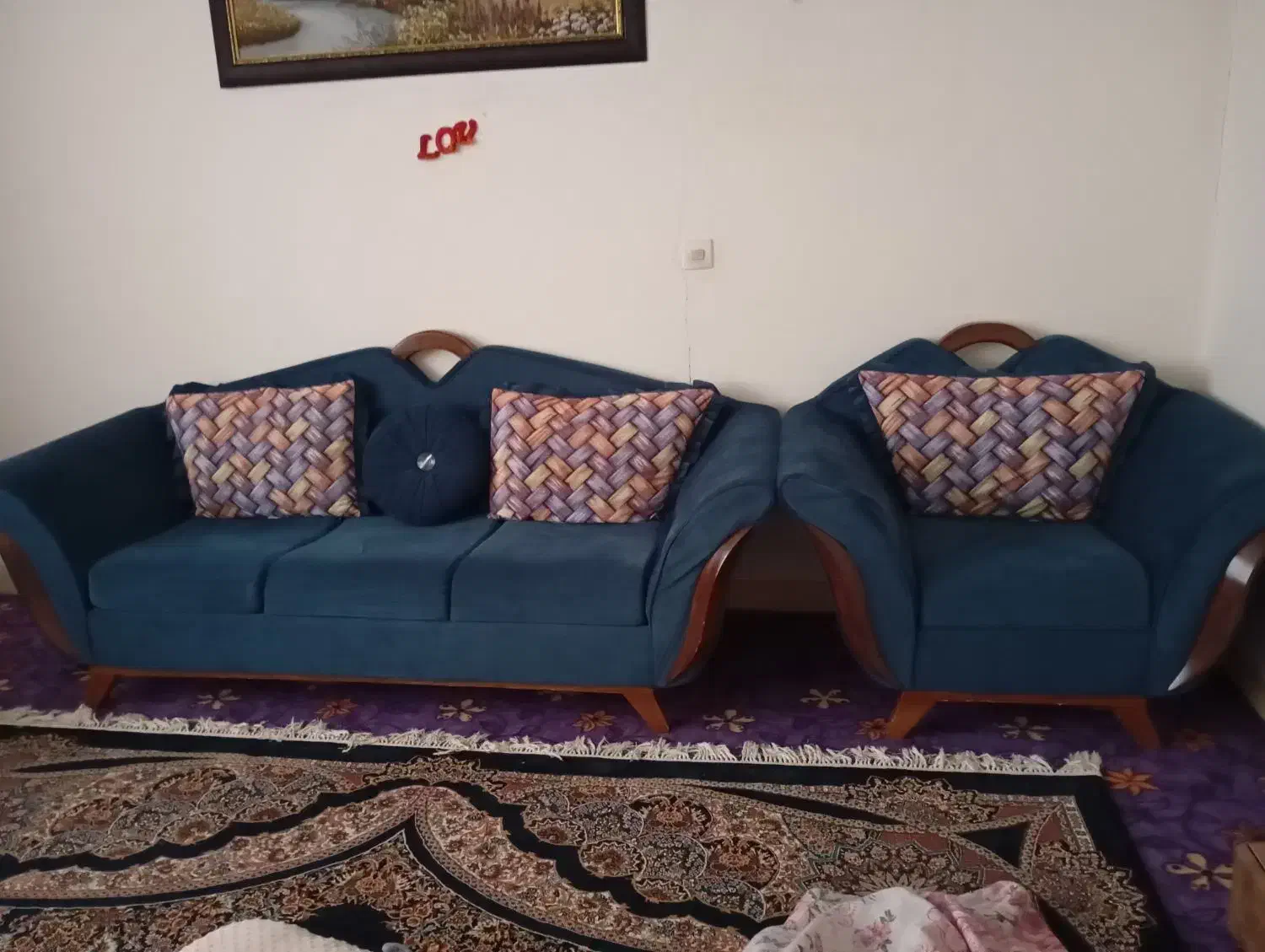 مبلمان راحتی|مبلمان خانگی و میز عسلی|رباط‌کریم, شهرک والفجر|دیوار