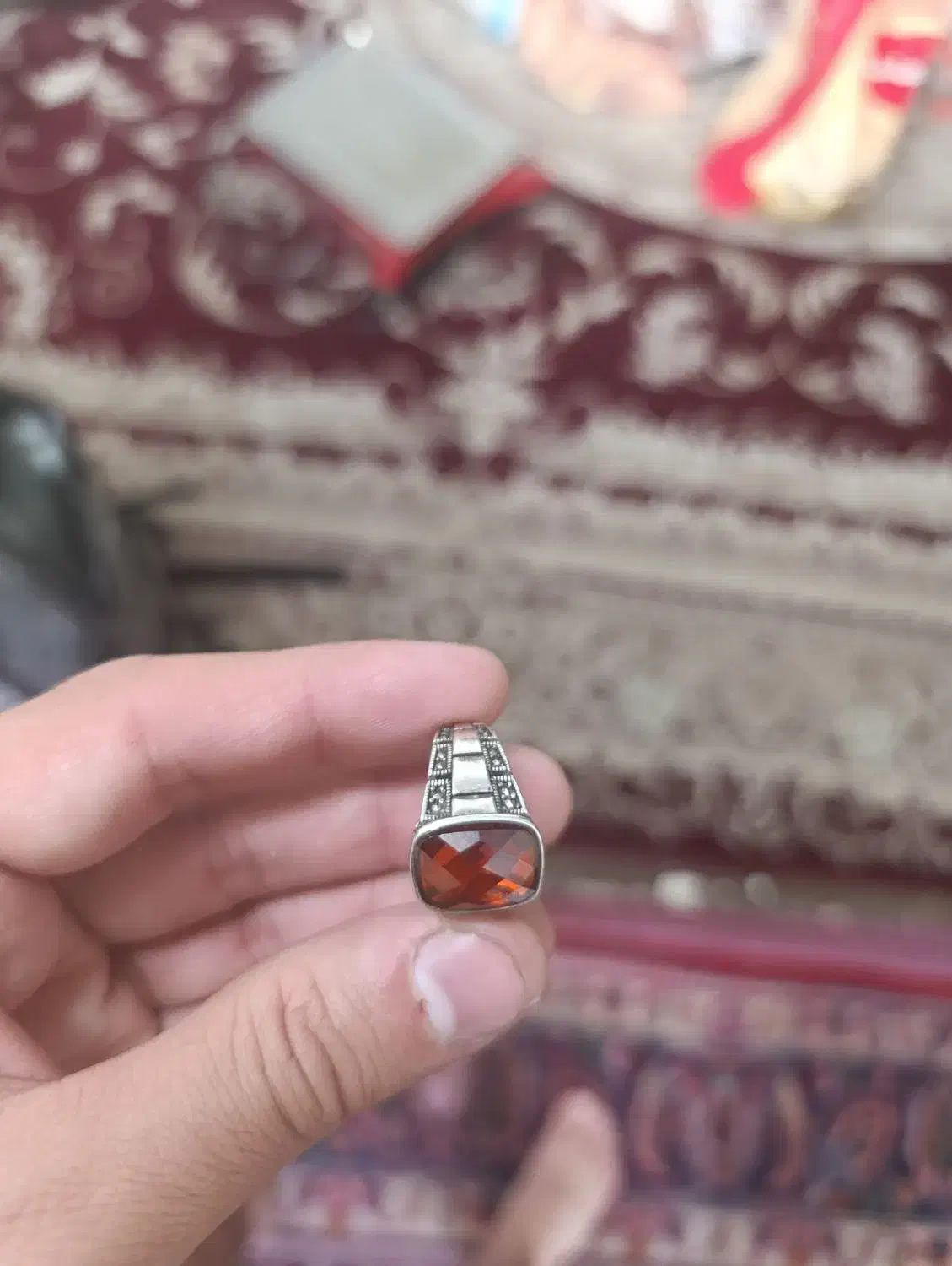 انگشتر عقیق ترک|کلکسیون اشیاء عتیقه|مشهد, قائم|دیوار