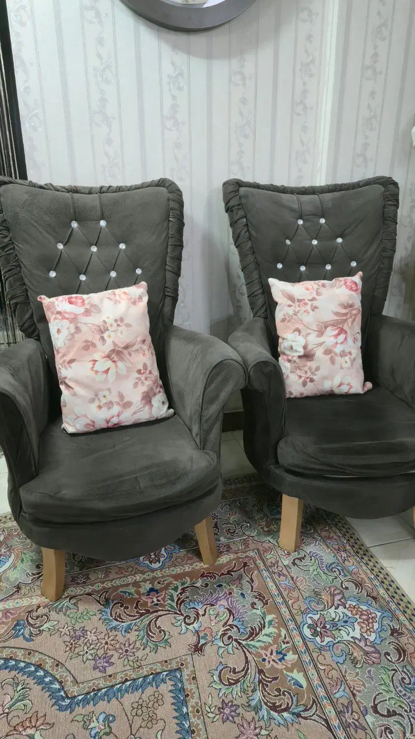 مبل تکی ۲ عدد|مبلمان خانگی و میز عسلی|قدس, شهر‌قدس|دیوار