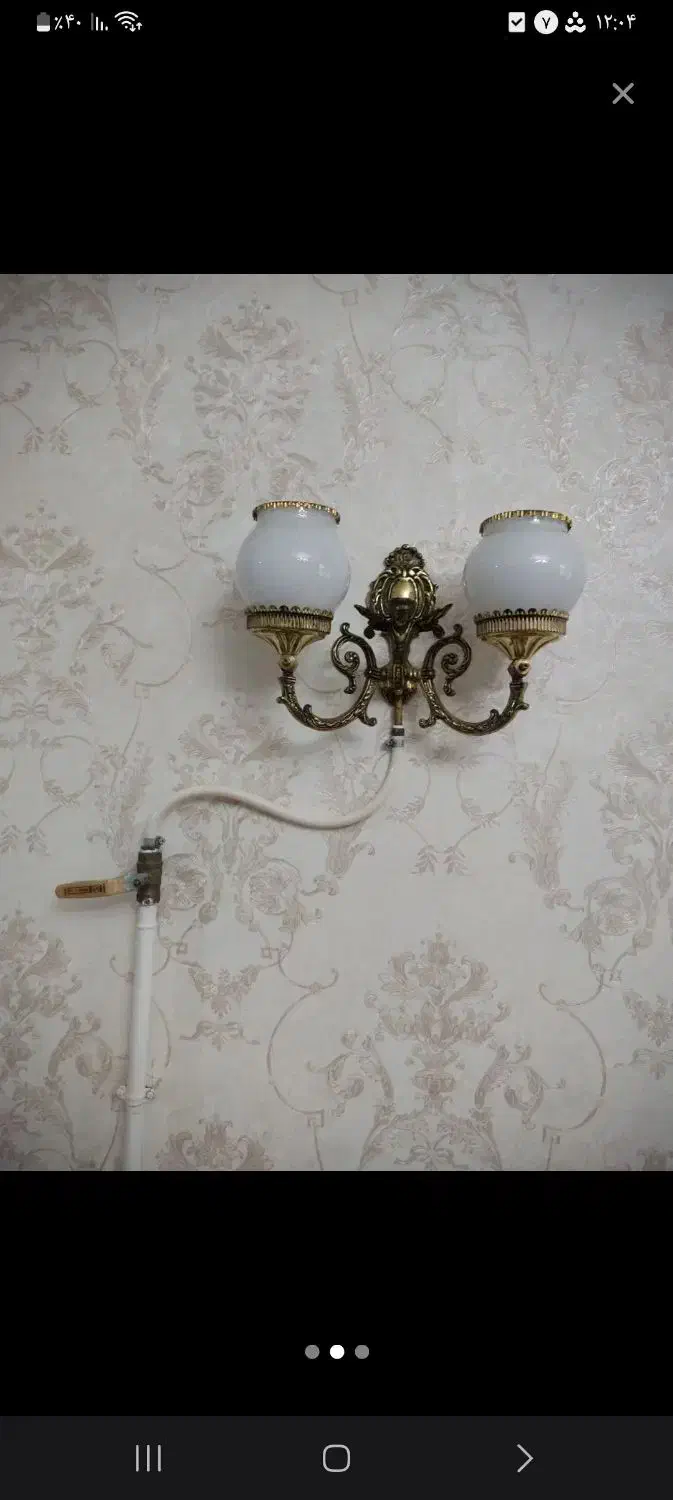 چراغ گازی برنز اصل|لامپ و چراغ|مراغه, |دیوار