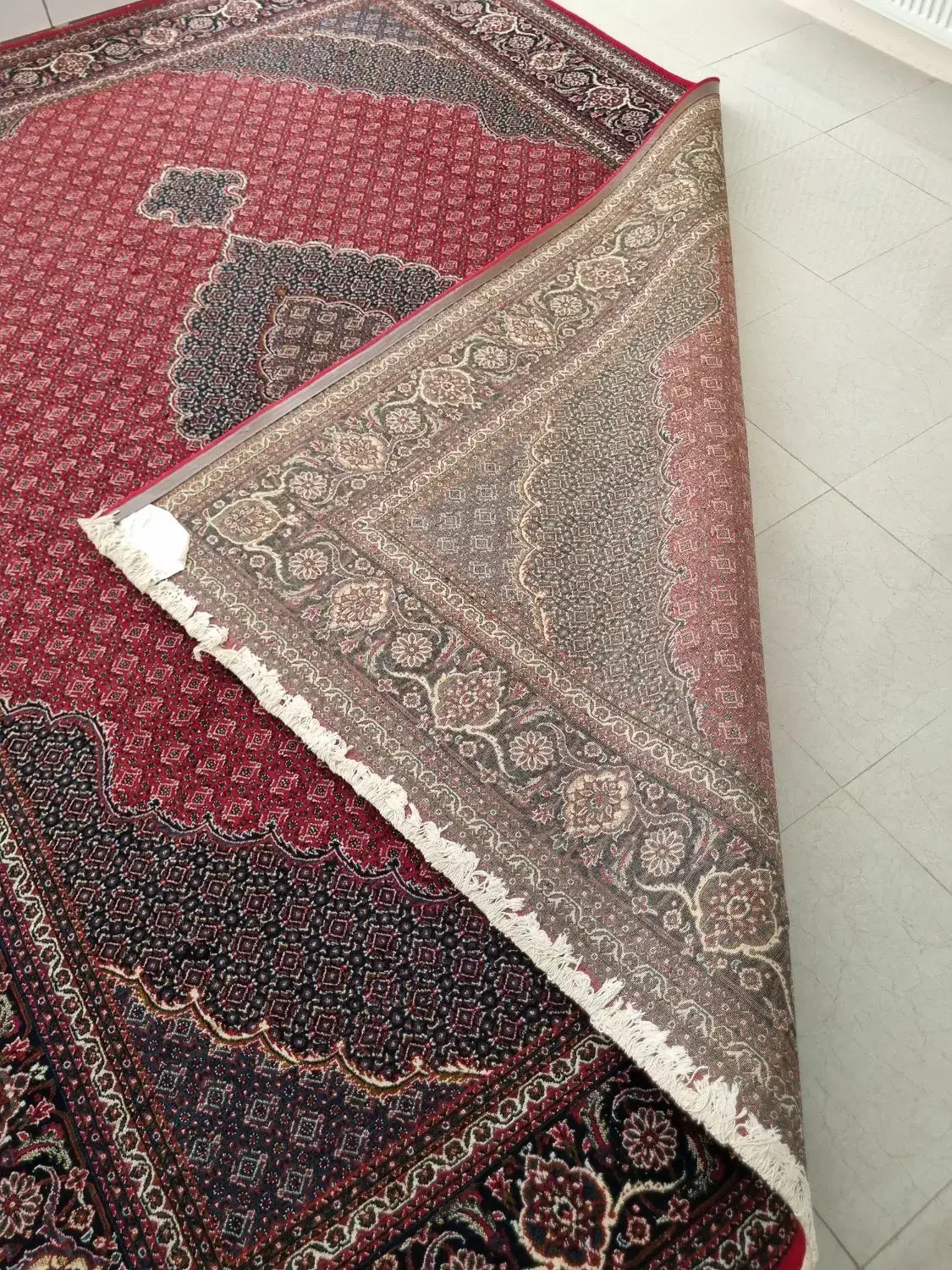 دو تخته فرش نگین مشهد طرح ریزماهی|فرش|کرمانشاه, |دیوار