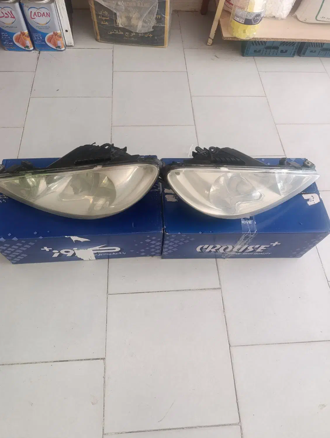 فروش دوجفت چراغ جلوی 206وپراید131|قطعات یدکی و لوازم جانبی|خواجه, |دیوار