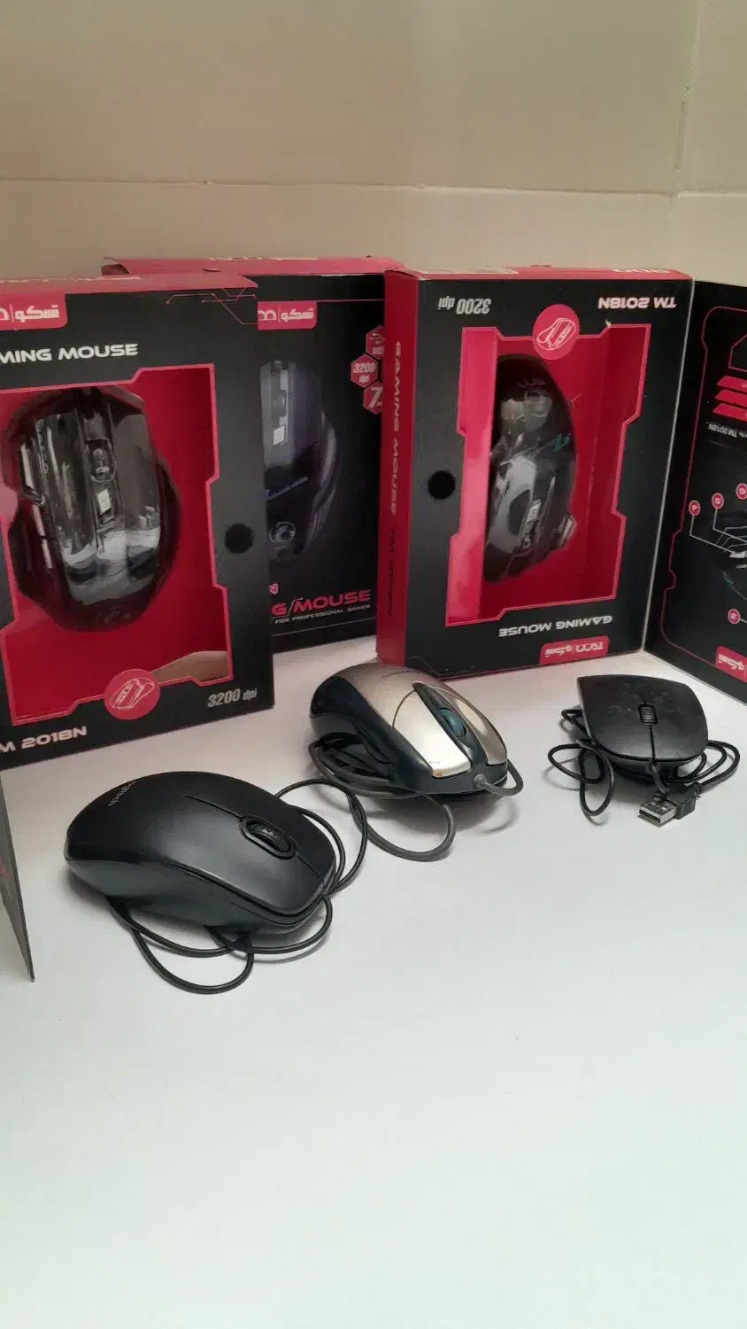 ۶ عدد ماوس کیبورد گیم نت کامپیوتر|قطعات و لوازم جانبی رایانه|خوی, |دیوار