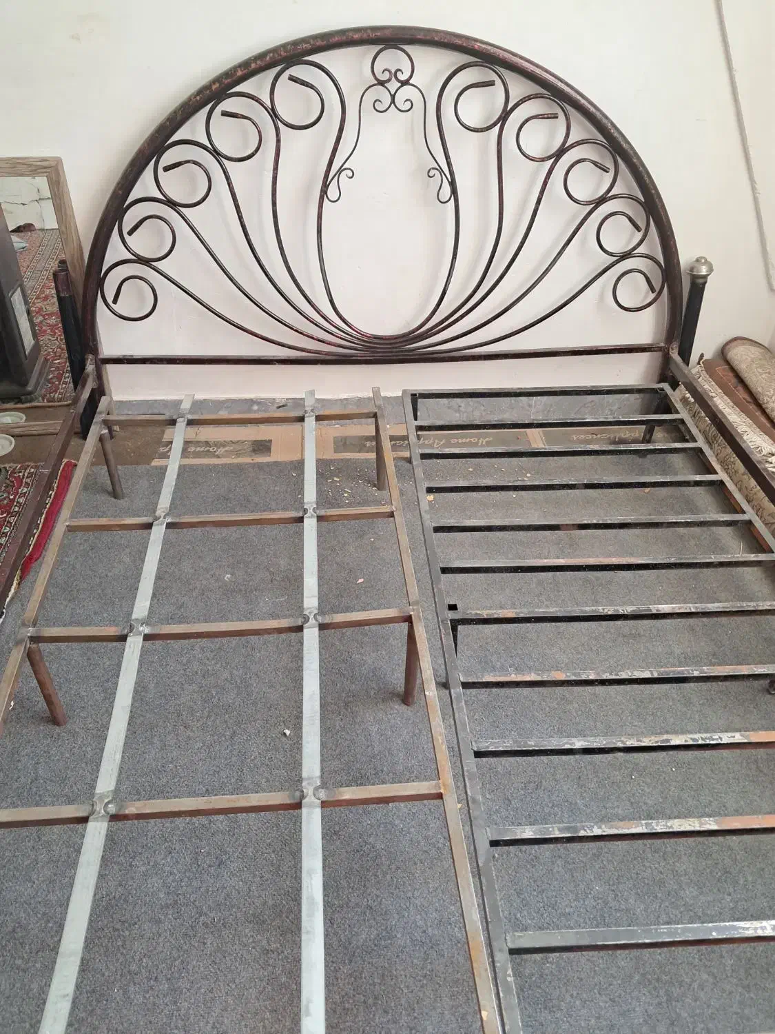 تخت دونفره فر فوژه|تخت و سرویس خواب|قوچان, |دیوار