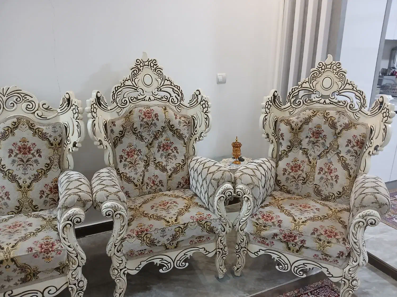 مبل استیل هفت نفره|مبلمان خانگی و میز عسلی|نوبران, |دیوار