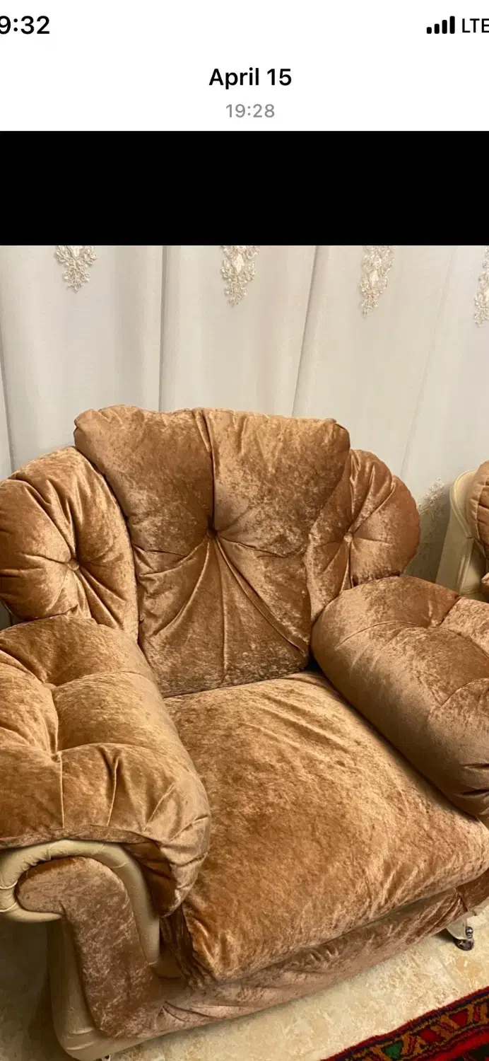 مبلمان راحتی هفت نفره|مبلمان خانگی و میز عسلی|اهر, |دیوار