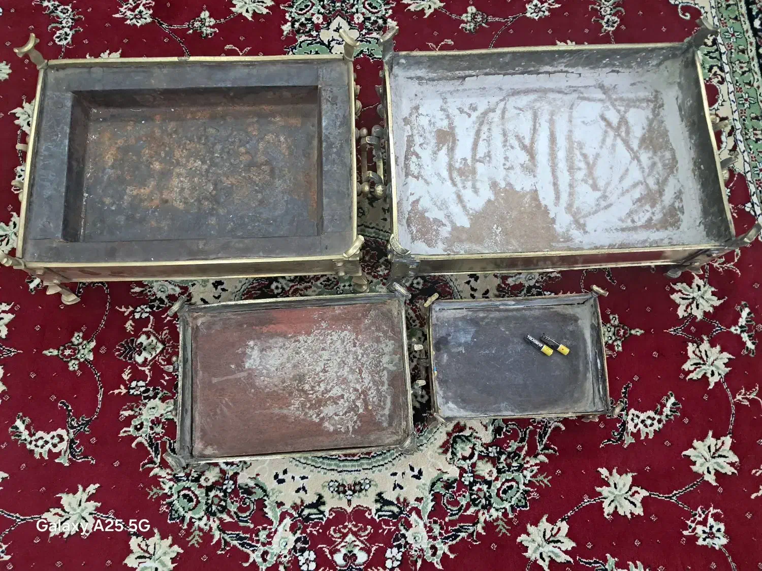 ۴ عدد منقل زینتی عتیقه|کلکسیون اشیاء عتیقه|صحنه, |دیوار