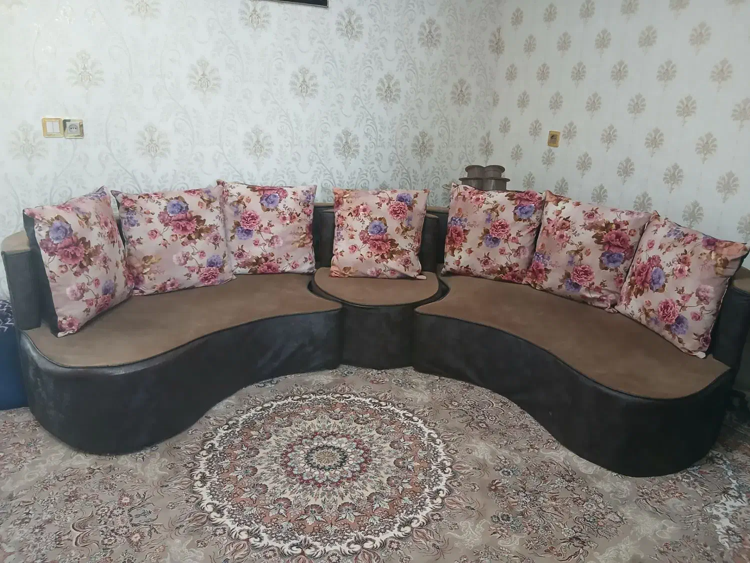 مبل 7نفره راحتی|مبلمان خانگی و میز عسلی|جوادآباد, |دیوار