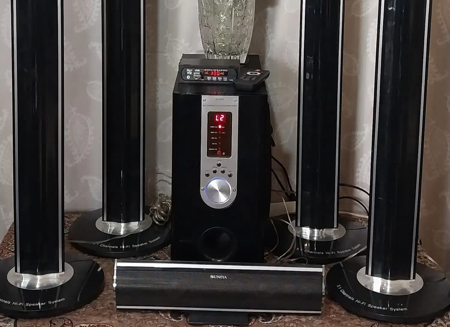 خوش صداساب۸ اینچ سنتر ۴باندایستاده بلوتوث فلش+فیلم|سیستم صوتی خانگی|تهران, گیشا|دیوار