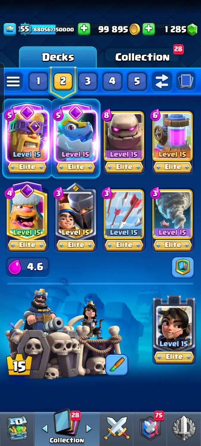 اکانت کلش رویال لول 55|کنسول، بازی ویدئویی و آنلاین|قزوین, |دیوار