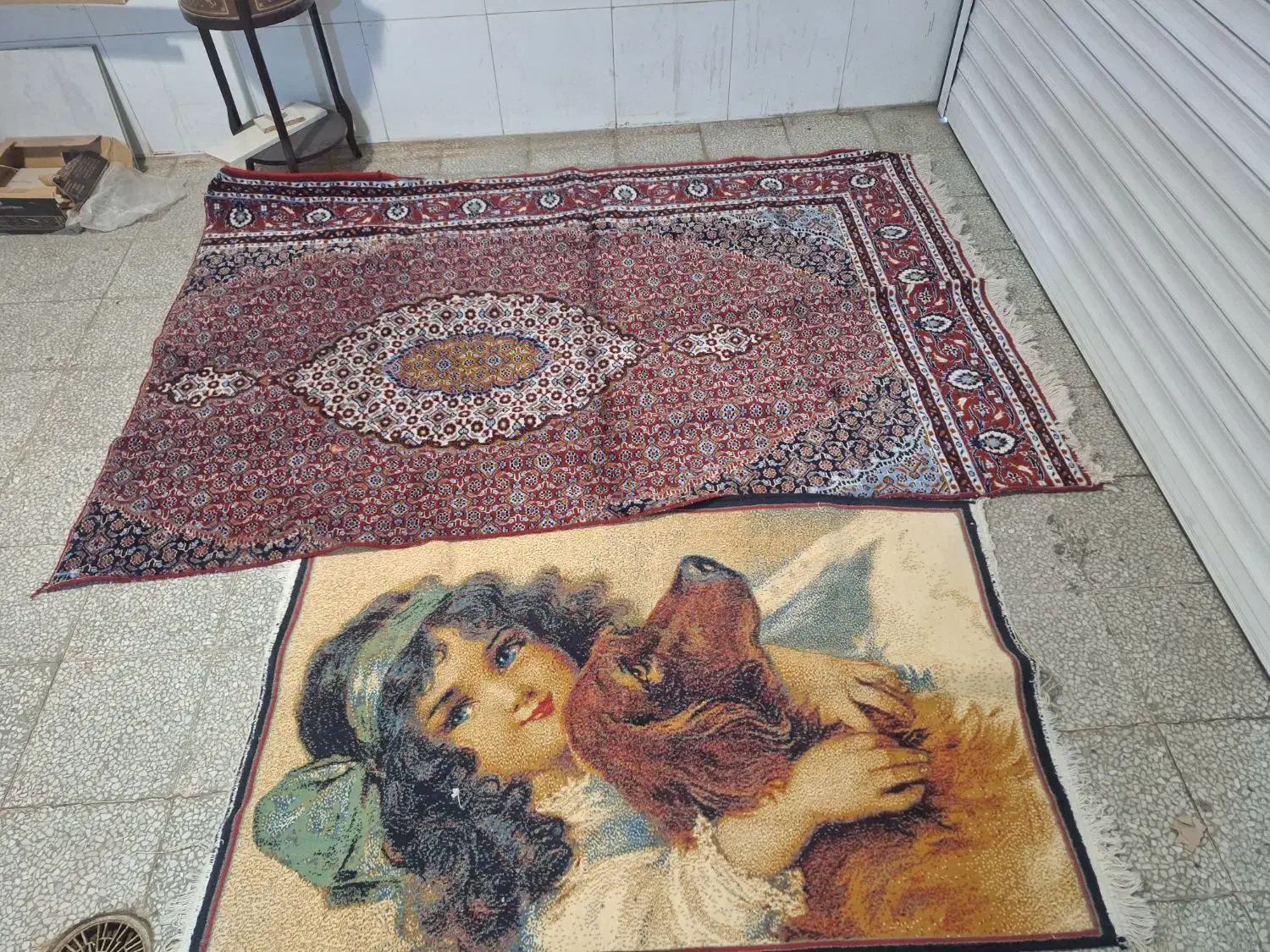 گلیم فرش و فرش مناسب باغ و راه پله|فرش|همدان, |دیوار