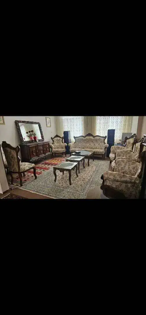 مبلمان استیل ۹ نفره به همراه میز ناهار خوری ۸|مبلمان خانگی و میز عسلی|دلیجان, |دیوار