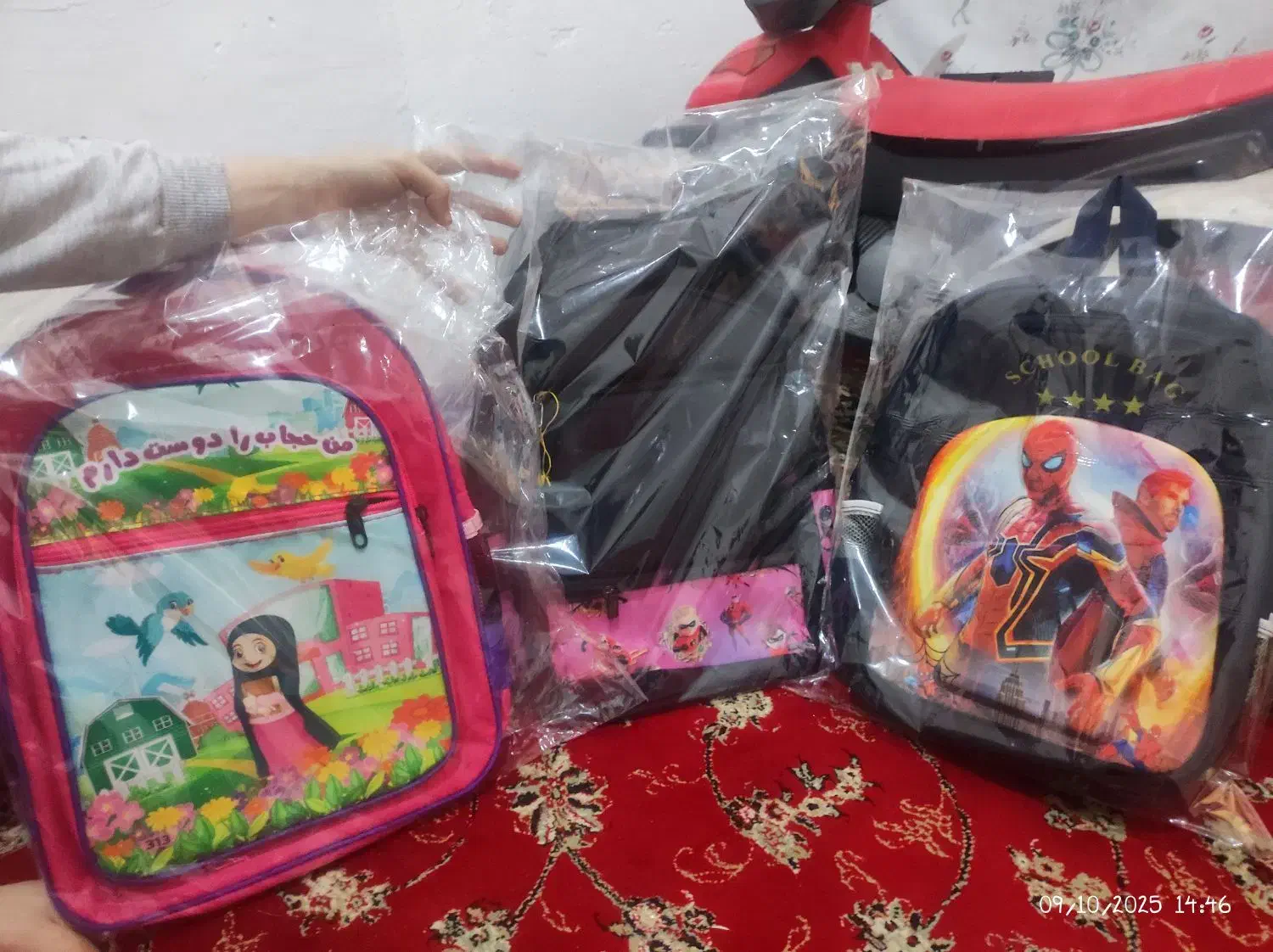 سه کیفه مدرسه نو|کیف، کفش، کمربند|اردبیل, |دیوار