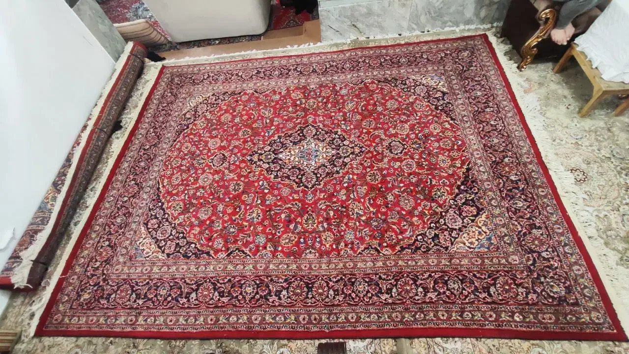 فرش دستباف ۱۲ متری تبریز|فرش|تاکستان, |دیوار