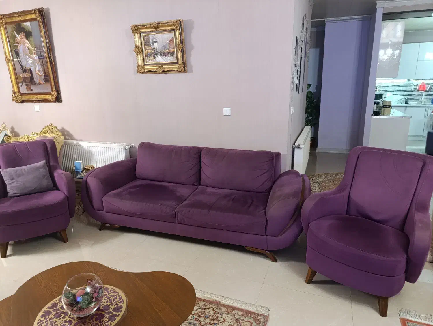 مبل نیم ست|مبلمان خانگی و میز عسلی|بندر انزلی, گلشن|دیوار