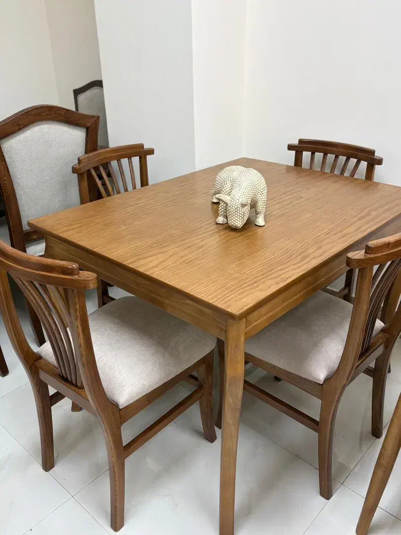 ست غذاخوری ۴ نفره تمام نراد و راش|میز و صندلی غذاخوری|رشت, چله خانه|دیوار