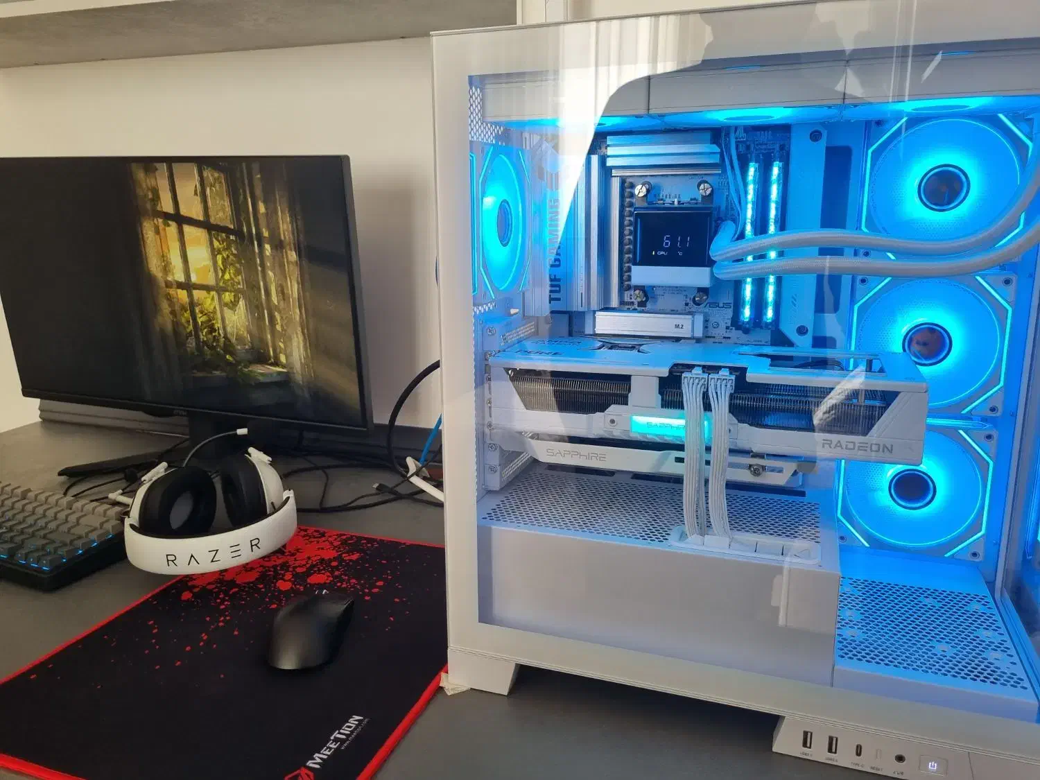 کیس و مانیتور گیمینگ حرفه‌ای|رایانه رومیزی|قم, باغ کرباسی|دیوار