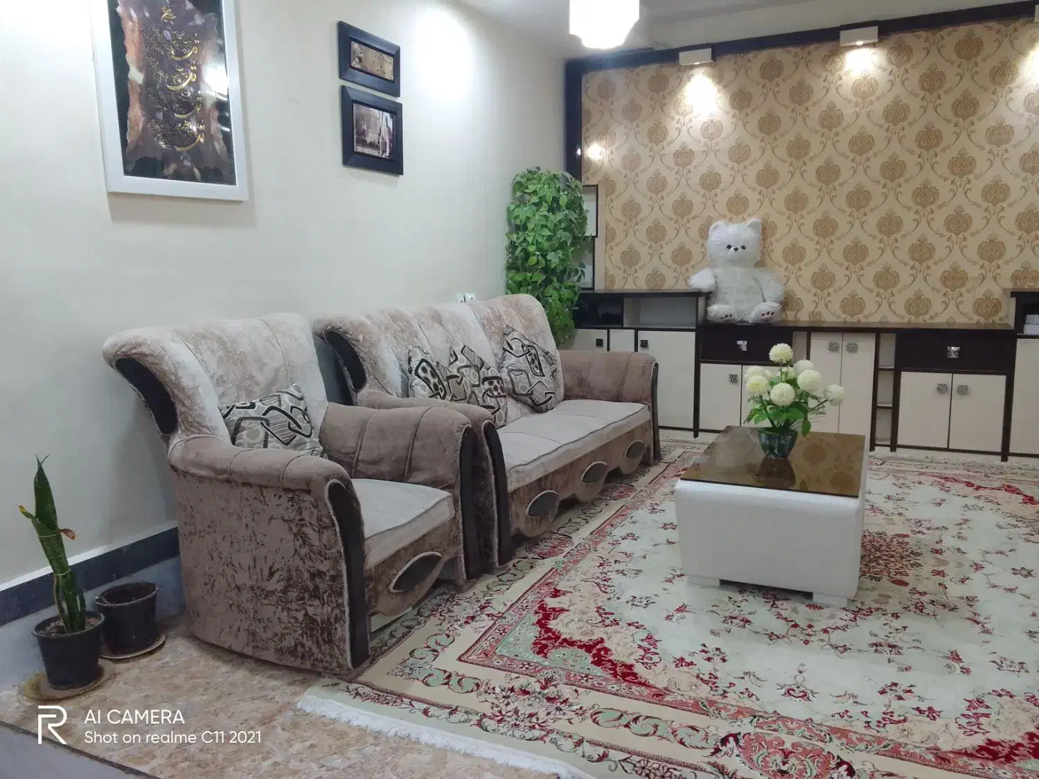 مبل راحتی  هفت نفره تمیز و محکم|مبلمان خانگی و میز عسلی|ایذه, |دیوار