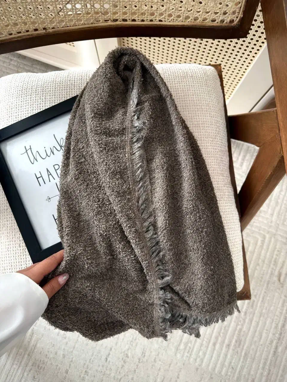 شال بوکله صابونی چهار طرف ریش - عمده|لباس|دیواندره, |دیوار