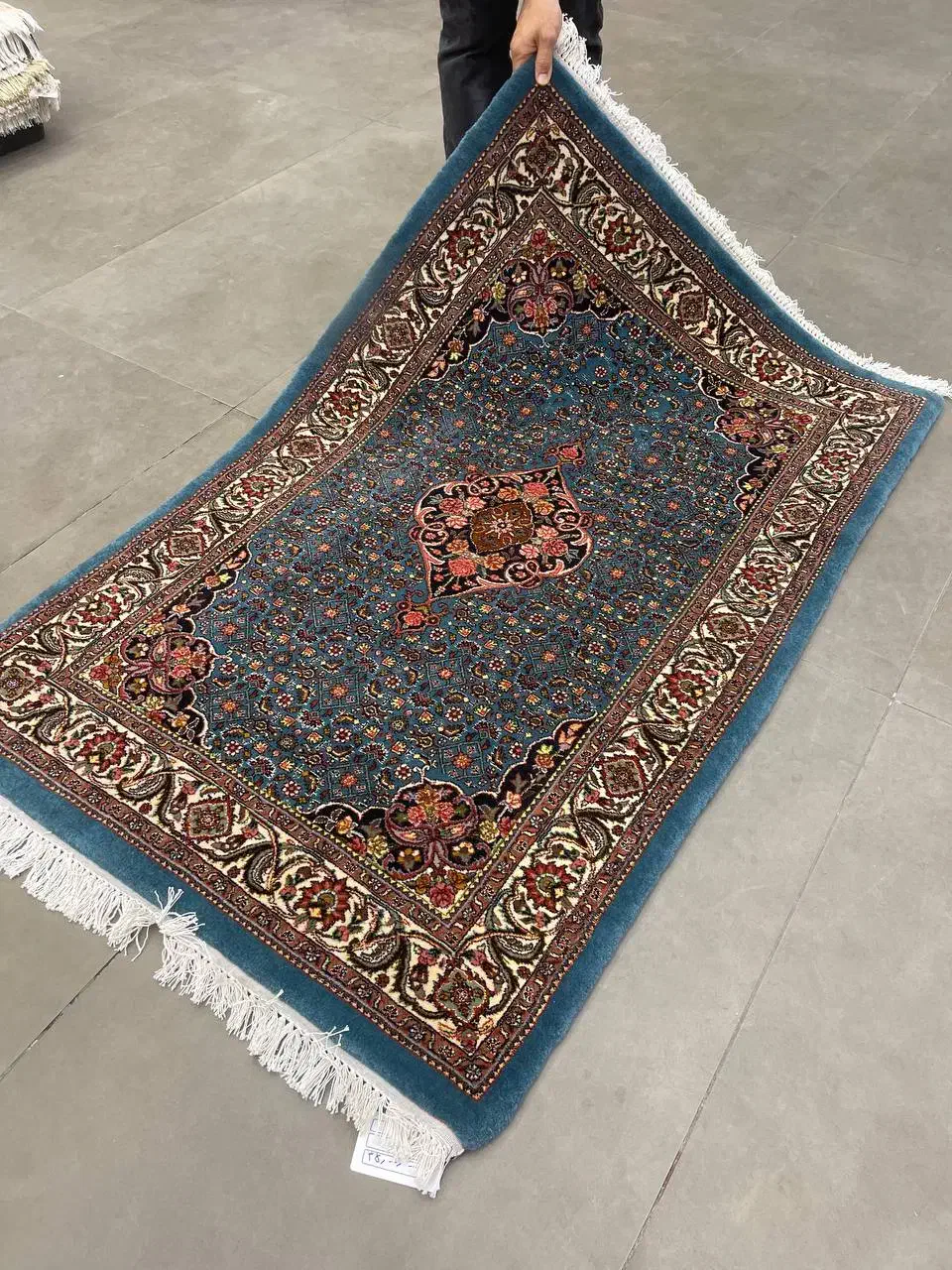 فرش دستباف (بساک) زرع نیم بیجار ۵۰ رج|فرش|مشکیندشت, |دیوار