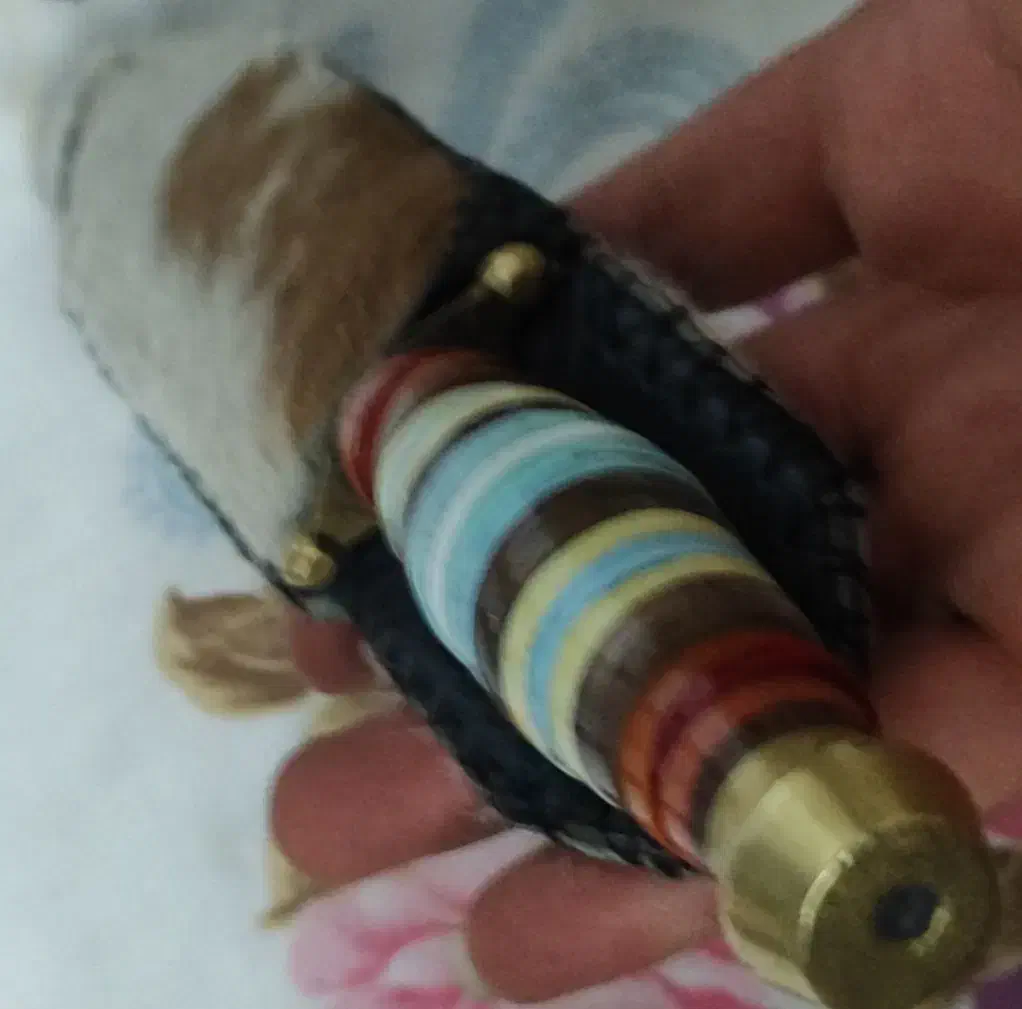 ویژه-فروش فوری چاقوی دستساز زنجان - چرم گاومیش|کلکسیون اشیاء عتیقه|اندیشه, اندیشه فاز ۳|دیوار