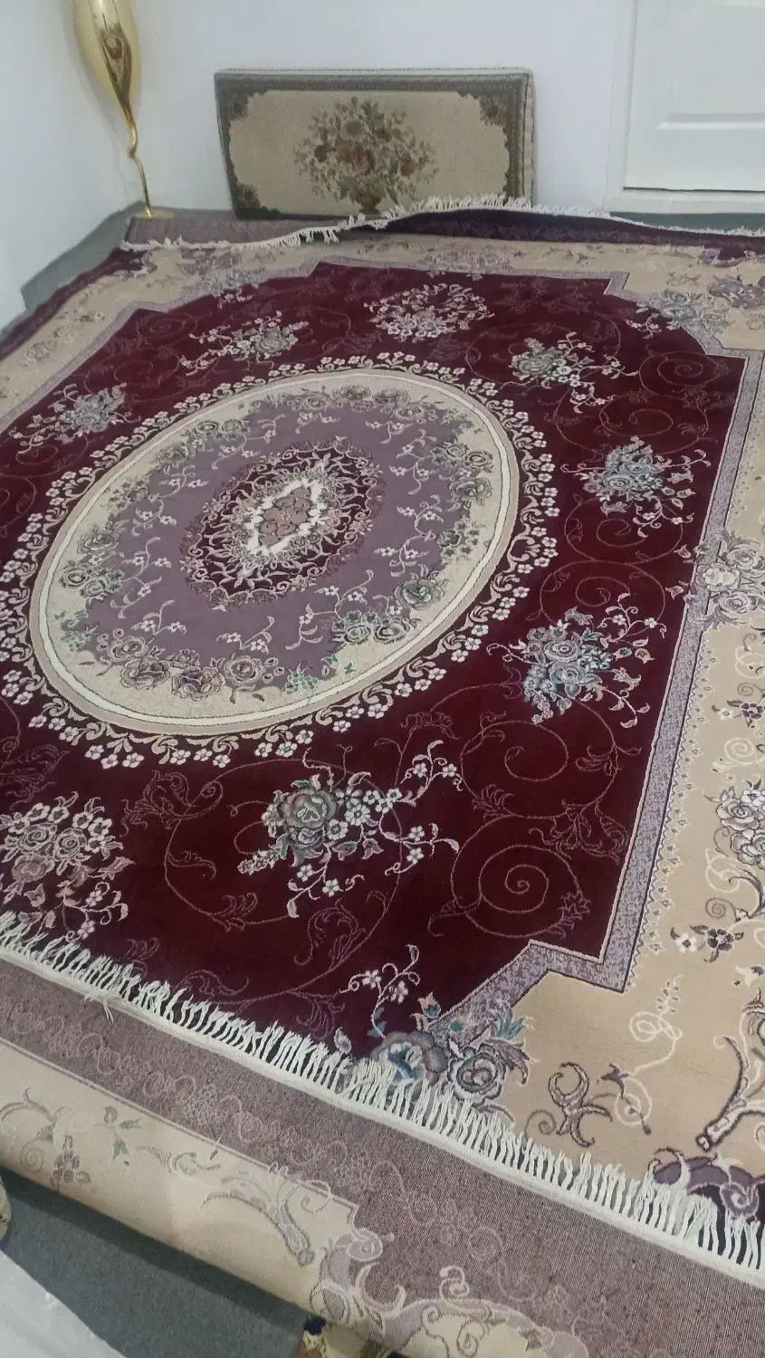 ۳ تخته فرش ۱۲ متری تمام نخ ۵۰۰شانه تازه شسته شده|فرش|سنندج, |دیوار