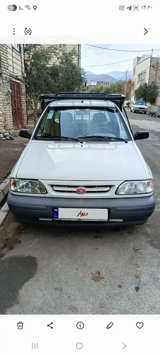 پراید وانت مدل ۴۰۲ کم کار بی رنگ|خودرو سواری و وانت|گیلوان, |دیوار