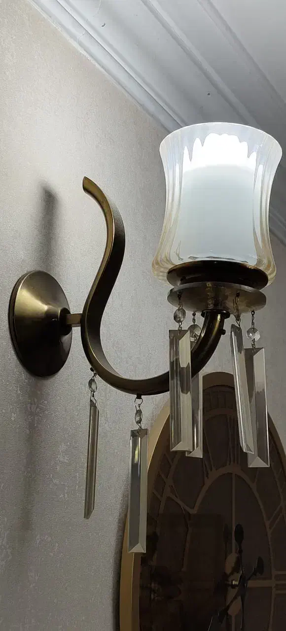 لوستر برنجی پذیرایی|لوستر و چراغ آویز|تهران, شهمیرزادی|دیوار