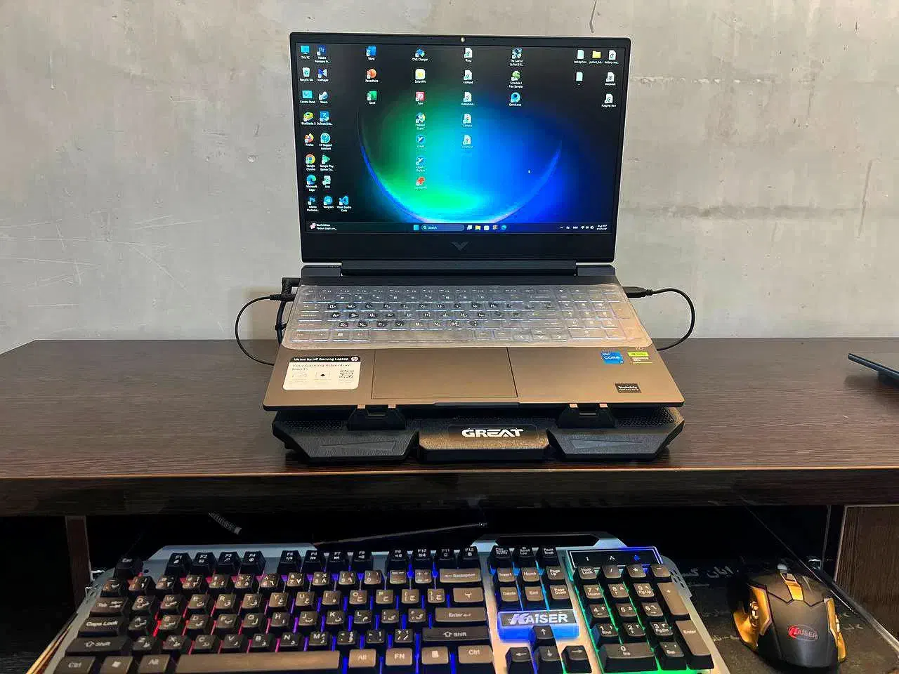 لپ تاپ گیمینگ Hp victus 4050|رایانه همراه|بجنورد, |دیوار